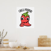 Chili Pooper Grappige Peper Pun Poster (Keuken)