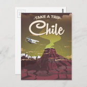 Chili poster vintage briefkaart (Voorkant / Achterkant)