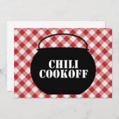 Chili Pot Silo, Red & White Checkast Cookoff Kaart (Voorkant / Achterkant)