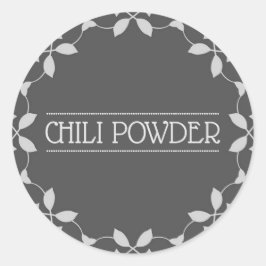 Chili Powder Spice Jar Label