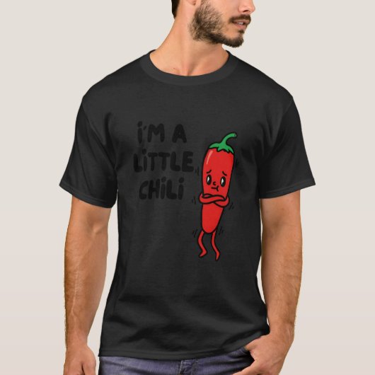 Chili Red Pepper Vegetable Funny Chili Pun I'm Lit T-shirt (Voorkant)