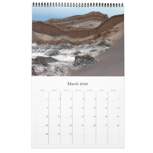 Chili reizen 2025 kalender (Mar 2026)