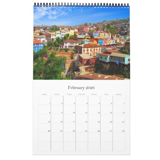 Chili reizen 2025 kalender (Feb 2026)