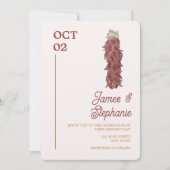 Chili Ristra bruiloft uitnodigingen (Voorkant)