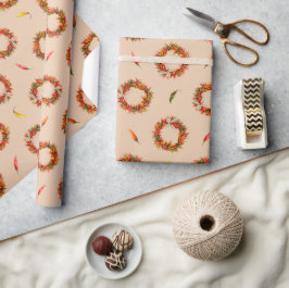 Chili Ristra Kransen en Pepers Overal Patroon Cadeaupapier