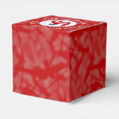 Chili Rode LOVE Vlag Gepersonaliseerd Bedankdoosjes (Achterkant)