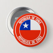 Chili Ronde Emblem Button 7,6 Cm (Voorkant /achterkant)