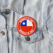 Chili Ronde Emblem Button 7,6 Cm (In situ)