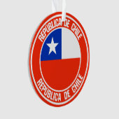 Chili Ronde Emblem Ornament (voorkant)