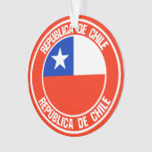 Chili Ronde Emblem Ornament (voorkant)