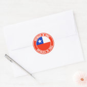 Chili Ronde Emblem Ronde Sticker (Envelop)