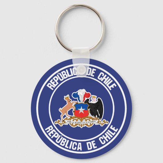 Chili Ronde Emblem Sleutelhanger (Voorkant)