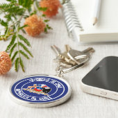 Chili Ronde Emblem Sleutelhanger (Zijkant)