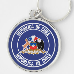 Chili Ronde Emblem Sleutelhanger