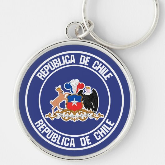 Chili Ronde Emblem Sleutelhanger (Voorkant)