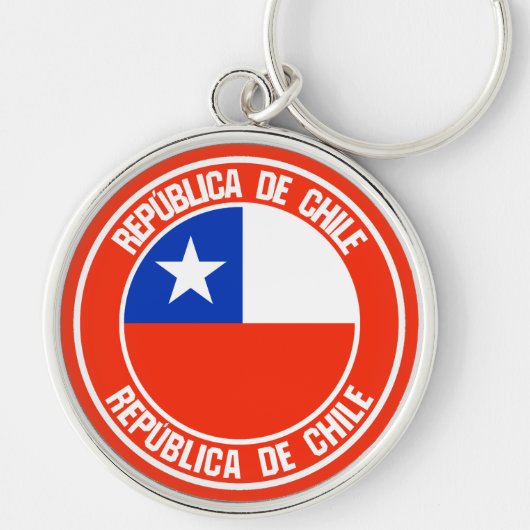 Chili Ronde Emblem Sleutelhanger (Voorkant)