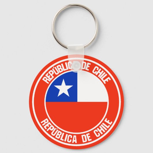 Chili Ronde Emblem Sleutelhanger (Voorkant)