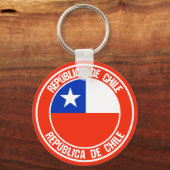 Chili Ronde Emblem Sleutelhanger (Voorkant)