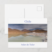 Chili - Salar de Talar-briefkaart zonder tekst Briefkaart (Voorkant / Achterkant)