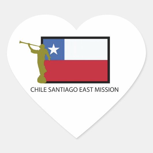 Chili Santiago East Mission LDS CTR Hart Sticker (Voorkant)