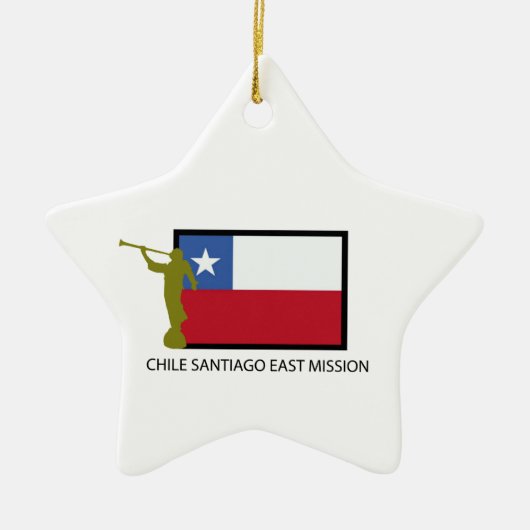 Chili Santiago East Mission LDS CTR Keramisch Ornament (Voorkant)