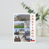 Chili - Santiago - Mozaïek - Briefkaart (Staand voorkant)