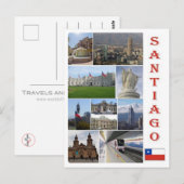 Chili - Santiago - Mozaïek - Briefkaart (Voorkant / Achterkant)