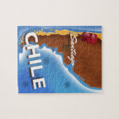 Chili santiago Oude Reisposter Legpuzzel (Horizontaal)