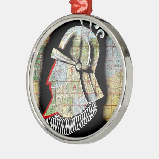  Chili Santiago Revel Metalen Ornament (Links)