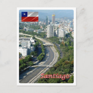 Chili - Santiago - Rio Mapocho - Briefkaart