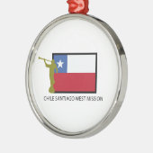 Chili Santiago West Mission LDS CTR Metalen Ornament (Links)
