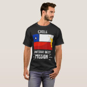 Chili Santiago West Mormon LDS Mission Gift T-shirt (Voorkant volledig)