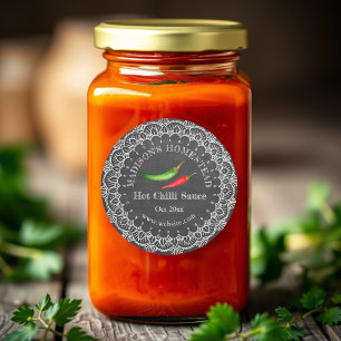 Chili Sauce Land Oostenrijk Ronde Sticker