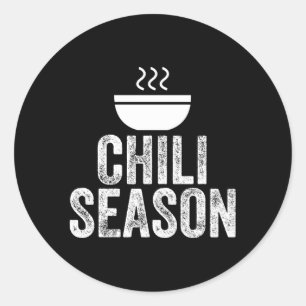 Chili Seizoen Ronde Sticker