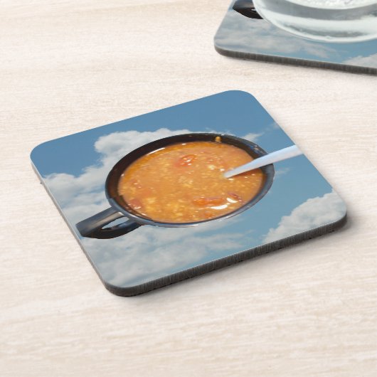 Chili Soup Hard Plastic Onderzetter (Linkerzijde)