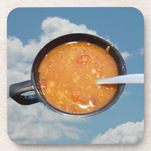 Chili Soup Hard Plastic Onderzetter (Voorkant)