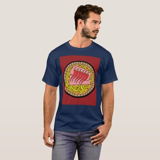 Chili Spicy Food Vegetable Hot Peppers T-shirt (Voorkant volledig)
