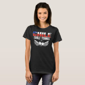 Chili Table Tennis Support Chileense pingpong T T-shirt (Voorkant volledig)