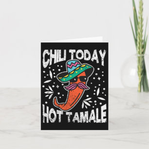 Chili Vandaag Hete Tamale Dabbing Mexicaanse Taco Kaart