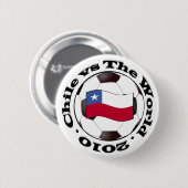 Chili versus de wereld ronde button 5,7 cm (Voorkant /achterkant)