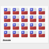 Chili vierkante glossy vlag sticker (Vel)