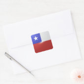 Chili vierkante glossy vlag sticker (Envelop)