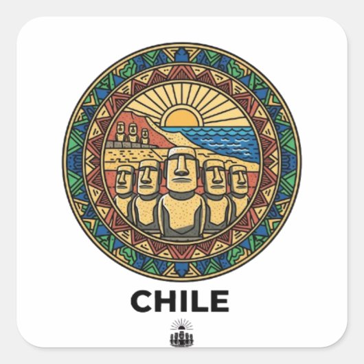 CHILI VIERKANTE STICKER (Voorkant)