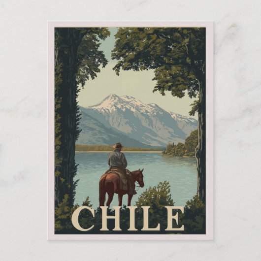 Chili Vintage Reizen | Andes Mountain Briefkaart (Voorkant)