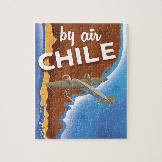 Chili Vintage Travel poster Legpuzzel (Verticaal)
