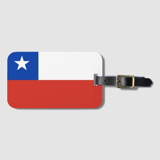Chili-vlag bagagelabel (Voorkant (horizontaal))