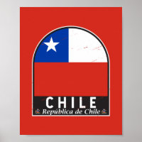 Chili Vlag Embleem Noodlijdende 