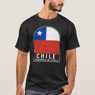 Chili Vlag Embleem Noodlijdende  T-shirt