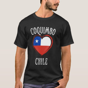 Chili Vlag Hart Coquimbo Stad T-shirt