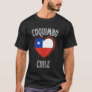 Chili Vlag Hart Coquimbo Stad T-shirt